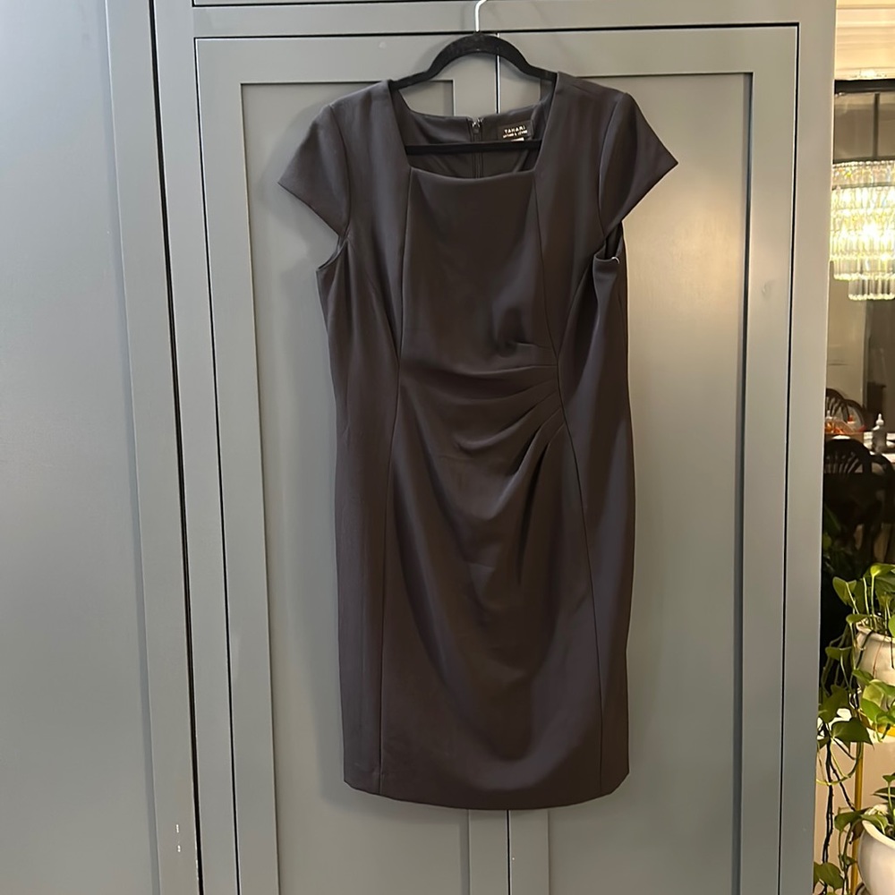Tahari cap sleeve sheath dress